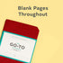 Go-To Notebook with Mohawk Paper, Brick Red Blank (Simple Blank Page Notebook, Lay Flat Productivity Journal)