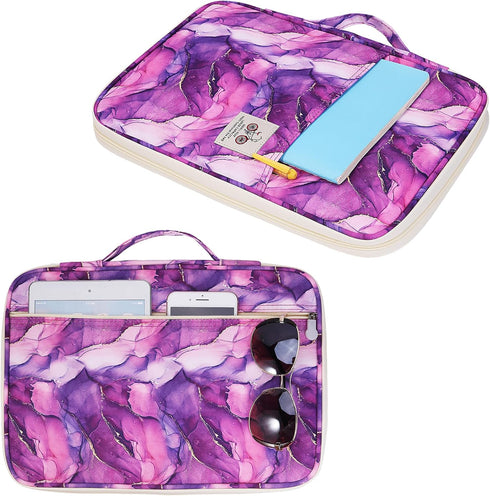 Travel Portfolio Organizer, Waterproof A4 Document Bag, Multifunctional Travel Note Pouch, Zippered Case for Notebook,