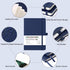 Ruled Notebook/Journal, Classic Lined Journal, 5.3'' x 8.26'', Hardcover with Thick Paper, Dark Blue