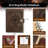DUROTAN Compass Journal Notebook, Unique A5 Binder, 400 Page Travel Diary Writing Journal for Men Women