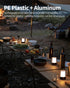 4" 2 Pack, LED Mini Cordless Table Lamp Outdoor Waterproof Lamp, Rechargeable Battery Operated Lamp, Portable Touch