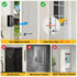 2 Pack, 3" 1000 lbs Home Security Door Locks Metal Door Reinforcement Locks, Withstands of Impact for Inward Swing