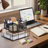 Duraaamo 11.25 12.5 Inch, Black Team Material Metal Caddy x Classroom Table Storage Caddy, Teacher Supply Storage