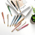 Linbsunne Ballpoint Pens, Black Medium Point 1mm with Super Soft Grip for Men Women Retractable