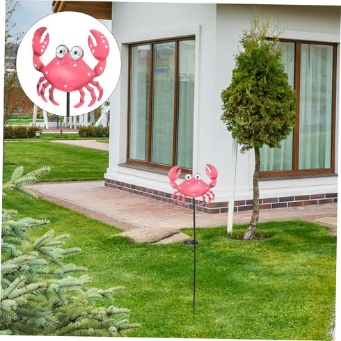 Crab-Shaped Solar Garden Light - Decorative Outdoor Lamp