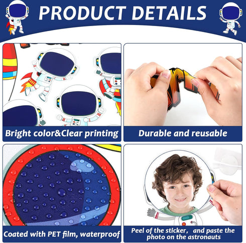 Outer Space Bulletin Board Classroom Decorations Set - Galaxy Planet, Spacecraft, Astronaut Paper Cutouts for
