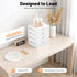 YUASDUU 4-Tier Desk Organizer with Drawers, Assemble Desktop File Organizer Desk Drawer Organizer Plastic Stationary