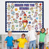 Outer Space Bulletin Board Set - Space Themed Classroom Decoration, Planet, Astronaut, Spacecraft DIY Photo Craft Cutout