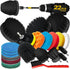 Holikme 22Pack Drill Brush Attachments Set, Scrub Pads & Sponge, Buffing Pads,