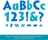 BARKER CREEK Letter Pop-Outs, 4" Sea & Sky Multicolor Designer Letters for Bulletin Boards and Displays