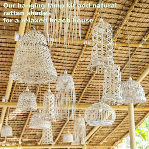 16Ft E26/E27 1 Pack, Plug in Light Socket - Pendant Light Cord Kit Light Socket Hanging Lantern Lamp Cord with On/Off