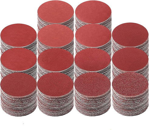 MAPRIAL 150 PCS 3 Inch Sanding Discs, Hook and Loop Sandpaper 80-2000 Grit for Drill Sander Grinder Woodworking