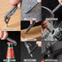 Titanium EDC Pry Bar,Pocket Multitool Mini Prybar,Keychain Crowbar Tool with Pocket Clip,Bottle Opener,Nail Puller,Hex