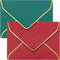 Invitation Envelopes, 100-Pack 5x7 for Invitations, Gold Foil Bordered A7, Christmas Colors