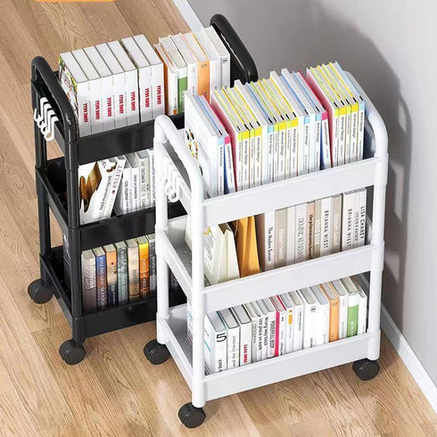apcans 3 Layer Rolling Storage Cart Organizers for Kitchen Bathroom Shelving Unit with Wheels Mobile Storage Rack
