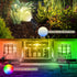Vamnee 12W 120V 2 Pack Christmas Spotlights Outdoor, RGB Color Changing Landscape Lighting Waterproof Spotlight