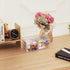 Desktop Storage Drawers, Rectangular Plastic Makeup Storage with 6 Drawers, Pull Out Small Craft Storage Case