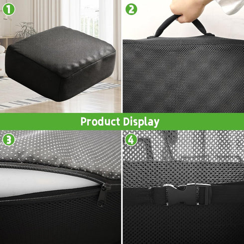 varrisin 5.9" 17.7x15.7x5.9 Inch Extra Thick Chair Cushions, Office Chair Booster Seat Cushion Foam Recliner Cushions