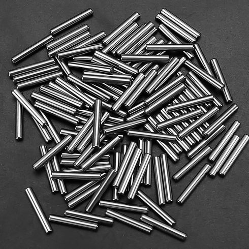 100PCS Metal Dowel Pins, 12.5mm x 2mm Stainless Steel Parallel Pegs for Shelf Support