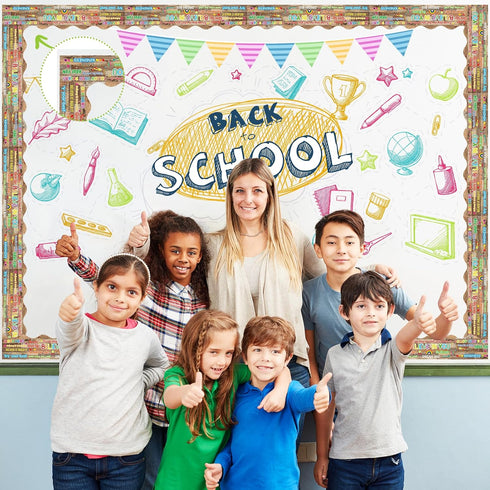 Inspirational Quotes Bulletin Board Borders Trim, Motivational Classroom Decorations for Bulletin Board (59 FT in