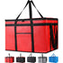 Bodaon Insulated Food Delivery Bag, Cooler Bag for Pizza Delivery, Catering Supplies, Red, XXX-Large
