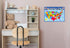 United States Map with State Flags Poster - Laminated 14x19.5 in. Educational USA Map for Kids, Classroom Decorations