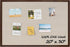 Fun Memories Cork Board Bulletin Board for Office, 20" x 30" Oak Wooden Framed Corkboard for Home & Office