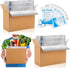 Honoson 2 Pcs Thermal Insulated Shipping Boxes for Frozen Food with Ice Pack
