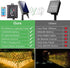 11.5FT 5FT 240 8 x Solar Christmas Net Lights Outdoor with Remote, LED USB Warm White Mesh Lights for Bushes
