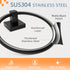 RUACQ Towel Ring, Square Base Hand Towel Holder, Stainless Steel Hand Towel Hanger Wall Mounted, Modern Hand Towel