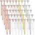 Leinuosen 50 Pieces Bridal Shower Pens - Diamond Ballpoint Pens with Crystal Bling for Women Girls Gifts
