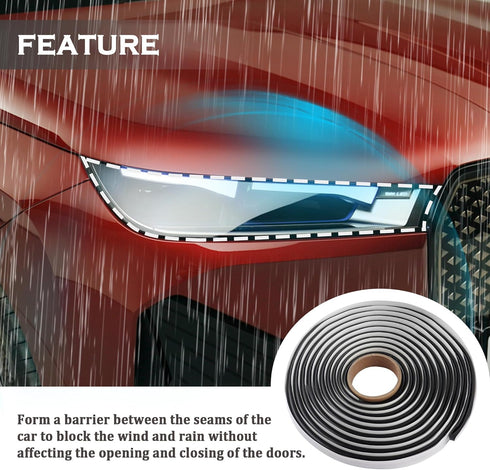13FT Car Headlight Sealant Butyl Tape, Universal Butyl Sealant Tape for Car Accessories