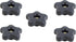 POWERTEC 1/4"-20 5 Pack Clamping Knobs with Steel Insert for T Track Bolts, Thumb Screw Threaded Knobs for Woodworking