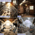3000lm E27 Bulb,Cool White,5 HULPPRE Solar Light Indoor&Outdoor,Solar Shed Light Daytime or Night,Classic Metal