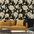 HAOKHOME 93242-1 Peel and Stick Wallpaper - Floral Vintage Roses Contact Paper Removable Black/Beige/Olive