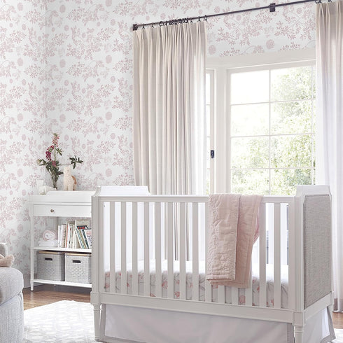 17.3"x393" Heroad Boho Peel and Stick Wallpaper Pink Floral Contact Paper Leaf Wall Paper Removable Self Adhesive