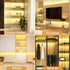 16.4ft Dimmable 3000K, Closet, JUSJUBR LED Shelf Lights, Cuttable COB LED Strip Lights, Warm White Under Shelf Lighting