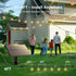 25FT G40 13 Bulbs, 3 Dimmable addlon Solar Powered Outdoor String Lights Waterproof with Remote, Solar Powered String