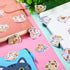 Outus Cat Office Supplies Set, Cat Sticky Notes, Paper Clips, Gel Ink Pens, Cartoon Cat Stickers for Cat Lovers