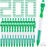 Mental Health Awareness Retractable Pen, Green Ribbon, Black Ink Ballpoint Pen Bulk for Charity Volunteers