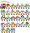 Outus Alphabet Train Bulletin Board Set Animals Alphabet Line Cards for Classroom Wall