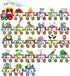 Outus Alphabet Train Bulletin Board Set Animals Alphabet Line Cards for Classroom Wall