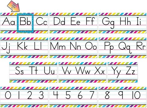 Teacher Created Resources Brights 4Ever Alphabet Line Bulletin Board (TCR6923)