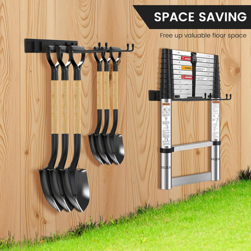 Neiteli 2-Pack,Heavy Folding Chair Rack,Metal Folding Chair Storage Rack - Duty Design,Garage Organization & Foldable