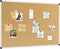 XBoard 36 x 24 Cork Bulletin Board, Notice Board with Aluminum Frame and Push Pins for Display