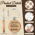 Cholemy 90 Pcs Employee Appreciation Gifts, Retractable Motivational Bamboo Pens, Kraft Notebooks with Keychain