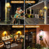 3 1pc) Solar Wall Light with Plant Stands, Wireless Outdoor Fence Light with color, Metal Hanging Plant Holder