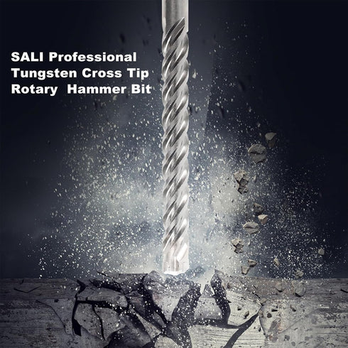 SALI 20PCS 5/32"*6" SDS Plus Rotary Hammer Drill Bit Kit, Suitable for Concrete, Brick, Cement Walls, Stone