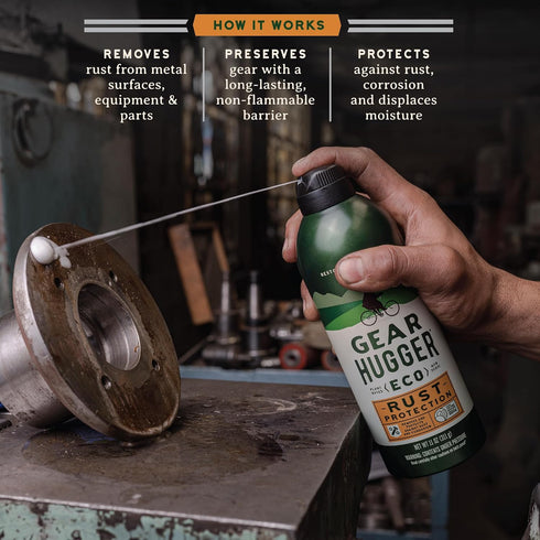 (11 oz, Pack 3), Gear Hugger Lubricant, Degreaser & Rust Remover - Eco-Friendly of Garage Door Lubricant Spray, Heavy