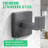 Towel Hooks Robe Hook Coat Hook Stainless Steel Heavy Duty Bathrooms Square Hooks wall mounted for Bathroom Kitchen Bedroom 2 Pack Grey by Fenas